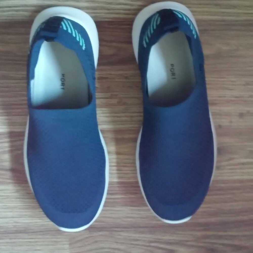 Kolili Casual Shoes Size 6.5 Dark Blue White Sole Worn Twice